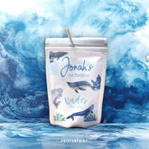 Whales Birthday Party Drink Pouch Label, Under The Sea Favors (Editable Printable)
