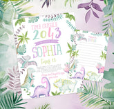 Dinosaur Birthday Time Capsule Sign, EDITABLE (Digital Download)