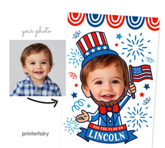 Personalized 4th of July Pin the Flag Party Game (Digital Download)