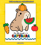 Capybara Birthday Party Game, Pin the Snack Printable (Instant Download)