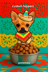 Cinco de Mayo Dog Fiesta Toppers, Custom Pet Photo (Digital Download)