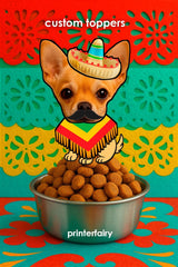 Cinco de Mayo Dog Fiesta Toppers, Custom Pet Photo (Digital Download)