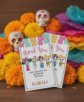 Day of the Dead Favor Tags, Editable Thank You Tags (Instant Download)