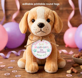 Puppy Pawty Favor Tags, Dog Birthday, Adoption Party (INSTANT DOWNLOAD)