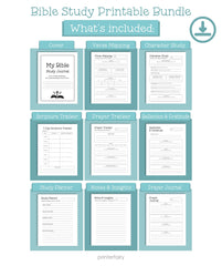 Bible Study Journal Printable Templates, Instant Download
