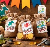 Dragon Thank You Favor Tags, Birthday Party Decorations (Digital Printable)