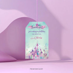 Princess Birthday Party Kit Editable Templates, Instant Download