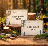 Dragon Birthday Party Printable Food Tents Table Decorations, Instant Download