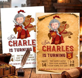 Knight Birthday Party Invitation Personalized with Photo, Digital Printable Design