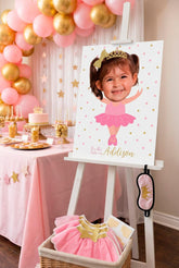 Pin The Tutu Game for a Ballerina Birthday Party, Personalized Printable with Photo and Name