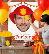 Firefaghter Party, Pin the Badge Printable Game, Personalized with your Photo, Any Age