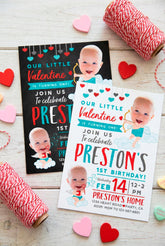 Valentines Day Party Invitation Personalized with photo for any age, Digital or Printable Design