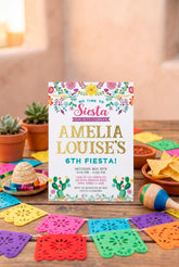 Editable Cinco de Mayo Theme Fiesta Birthday Invitation Template, Instant Download