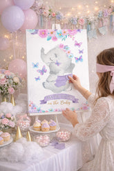 Elephant Baby Shower Pin the Diaper Game, Digital Printable Instant Download