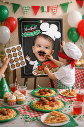 Personalized Pin the Meatball Game, Spaghetti Birthday Party Poster (Digital Download)