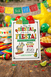 Cinco de Mayo Fiesta Invitation, Editable Mexican Party Invite (Digital Download)