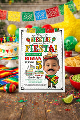 Cinco de Mayo Birthday Invitation, Fiesta Party Template, Editable (Digital Download)