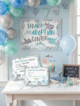 Shark Adoption Center Sign and Certificates, Birthday Party Printables (Instant Download)
