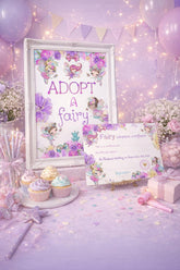 Fairy Adoption Certificate and Sign, Editable Birthday Party Game (Digital Download)