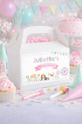 Puppies Kitties Adoption Party Box Labels, Pet Birthday Decorations (Digital Download)