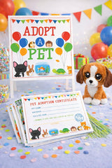 Pet Adoption Center Sign and Certificate (Digital Download)