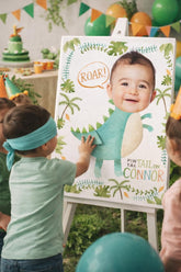 Personalized Dinosaur Birthday Pin The Tail Game (Digital Printable)