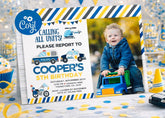 Editable Police Birthday Invitation with Photo Template for any age, Instant Download