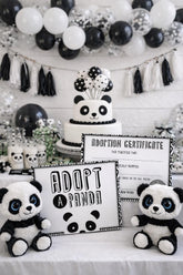 Panda Adoption Certificate, Birthday Party Printables (Instant Download)