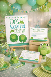 Frog Adoption Party Sign and Certificate (Printable)