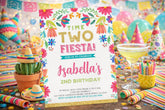 Mexican Fiesta 2nd Birthday Invitation Editable template, INSTANT DOWNLOAD