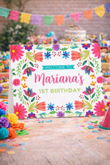 Mexican Fiesta Welcome Sign EDITABLE Template, Instant Download