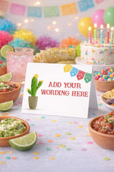 Cinco de Mayo Fiesta Food Tents Editable Template, INSTANT DOWNLOAD