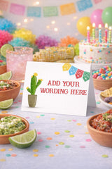 Cinco de Mayo Fiesta Food Tents Editable Template, INSTANT DOWNLOAD