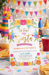 Fiesta Birthday Invitation, Editable Template, Cinco de Mayo Party (Instant Download)