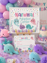 Narwhal Adoption Center Sign and Certificate (Digital Download)