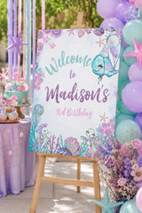 Under The Sea Birthday Welcome Sign, Sea Turtle Party (Printable)