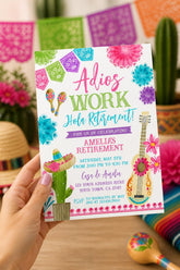Retirement Fiesta Invitation, Editable Farewell Party Invite (Digital)