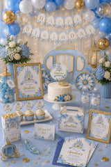 Princess Birthday Party Bundle Editable Templates, Instant Download