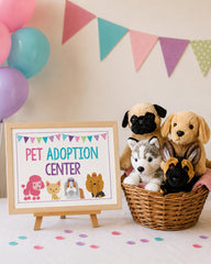Pet adoption center sign, Instant Download