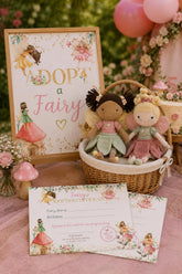Fairy Adoption Sign and Certificate, Floral Garden Party (Digital Sign)