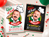 Pizza Party Birthday Personalized Invitation (Digital Download)