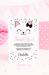 Kitty Cat Thank You Card