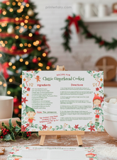 Christmas Recipe Card Template