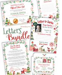 BUNDLE Christmas Printable Santa Claus Letters