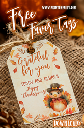 Thanksgiving Favor Tags