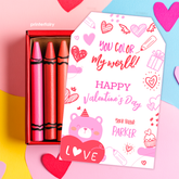 Valentine's Day Printable Tag for Crayons and Colors