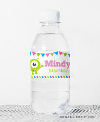 Little Monster Water Bottle Label