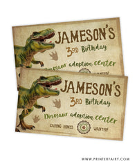 Dinosaur Birthday Party Gable Box