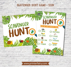 Bugs Scavenger Hunt