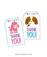 Puppy Party Favor Tags